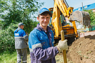 В х. Широкий Ростовской области построен первый километр внутрипоселкового газопровода