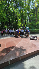  Торжественное техническое обслуживание мемориалов «Вечный огонь» в Городах воинской славы провели специалисты «Газпром газораспределение Ростов-на-Дону» 